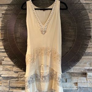 Common Thread hand-beaded shift dress